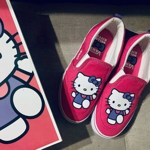 Brand new, hello kitty vans. Never worn …size 3.5